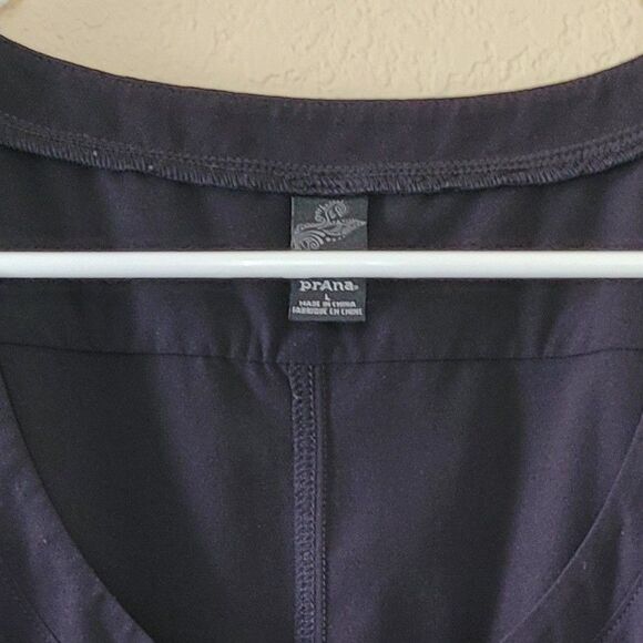 Prana Dress Womens Sz Large Black Norma Mini Pockets Lightweight Travel Outdoor - Picture 2 of 7